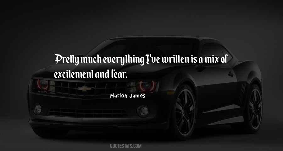 Excitement And Fear Quotes #1360045