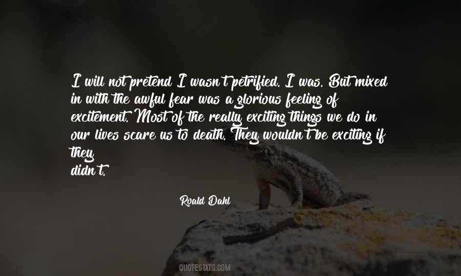 Excitement And Fear Quotes #1469799