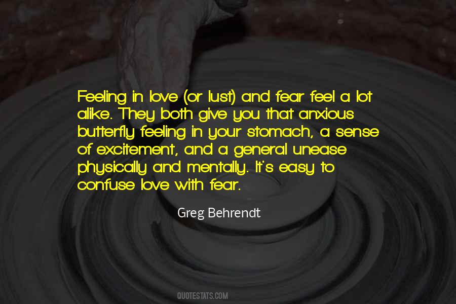 Excitement And Fear Quotes #366596