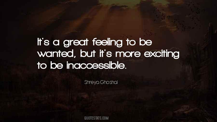 Exciting Feeling Quotes #1110530