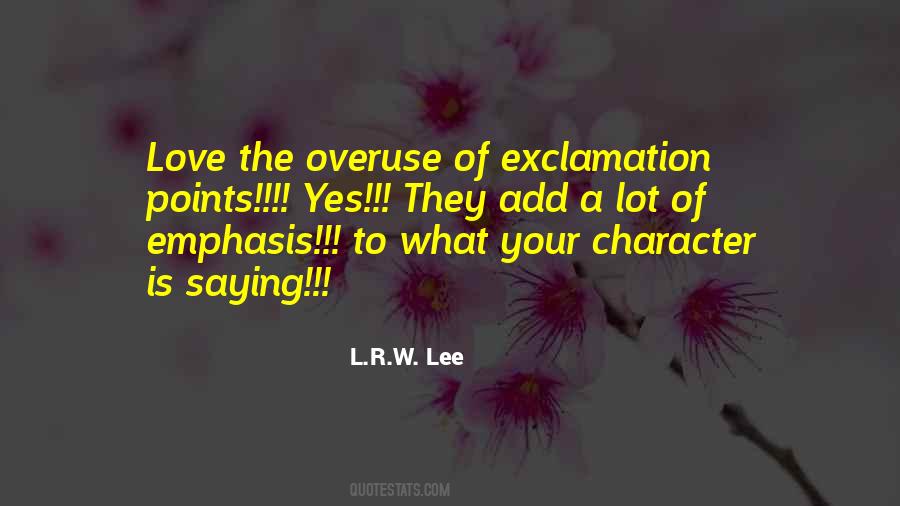 Exclamation Quotes #1452441