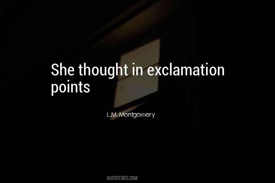 Exclamation Quotes #1622100