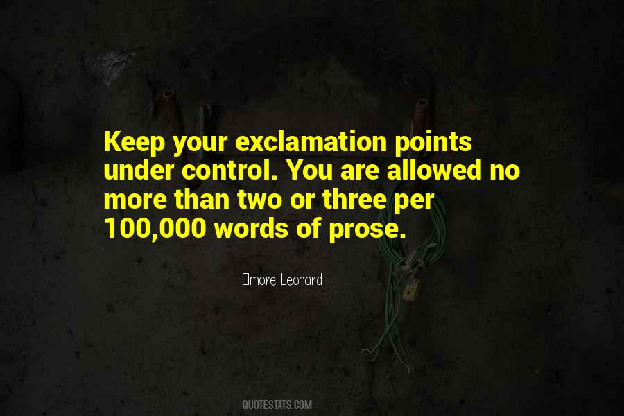 Exclamation Quotes #1693651