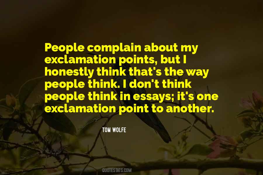 Exclamation Quotes #625181