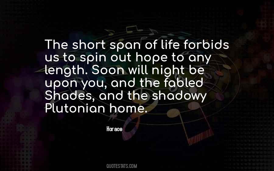Short Night Quotes #869117