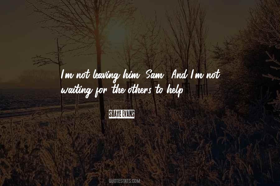 Waiting For Others Quotes #101779