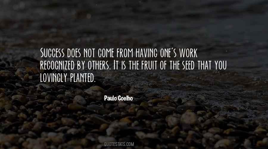 Seed Of Success Quotes #1762055