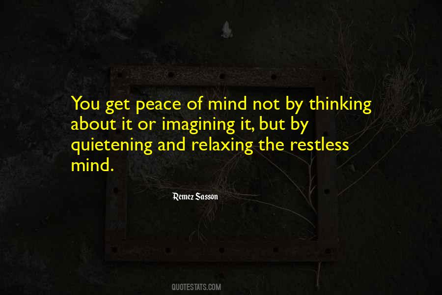 Meditation Peace Of Mind Quotes #1773836