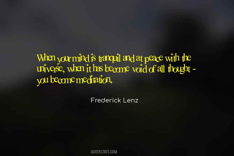 Meditation Peace Of Mind Quotes #891416