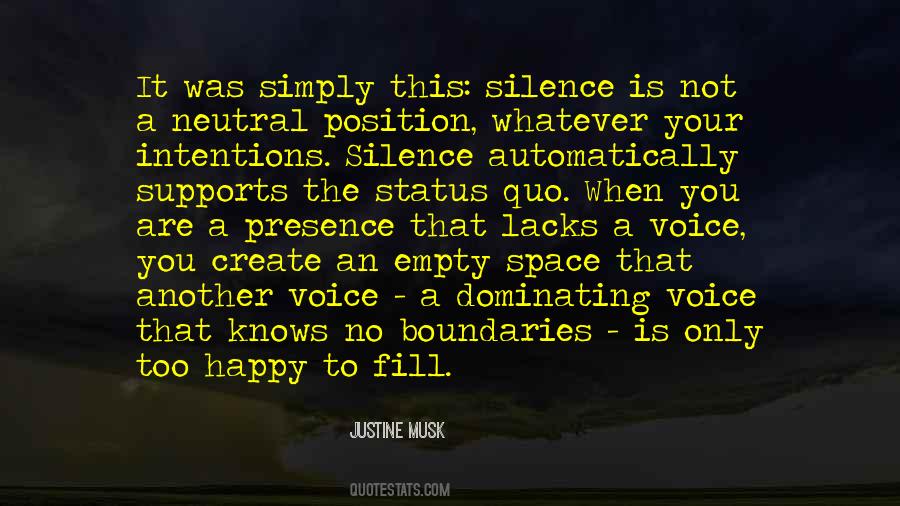 Silence Empty Quotes #1554188