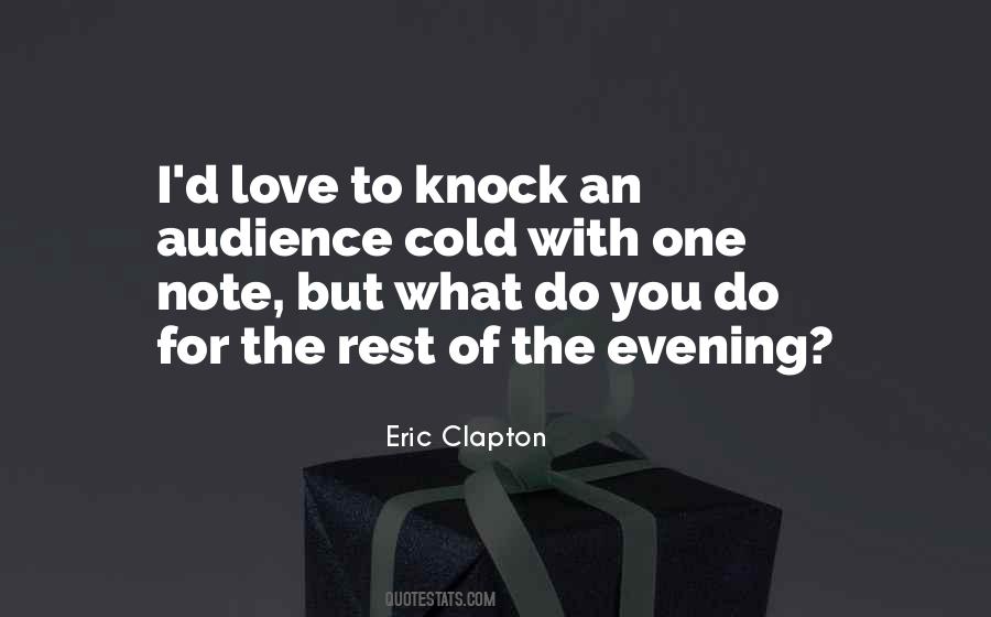 Evening With You Quotes #1807315