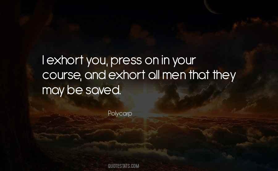 Exhort Quotes #195886