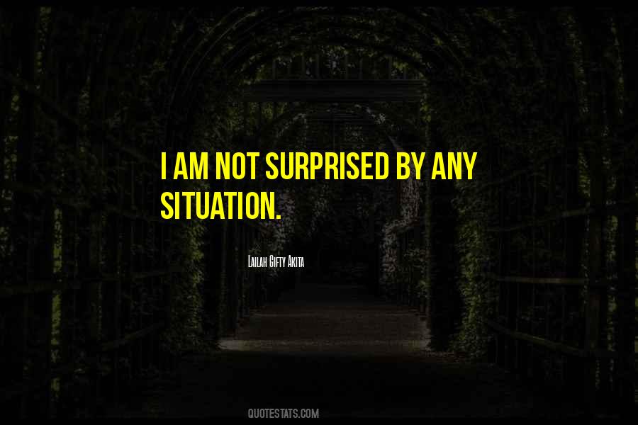I Am Not Surprised Quotes #1254724