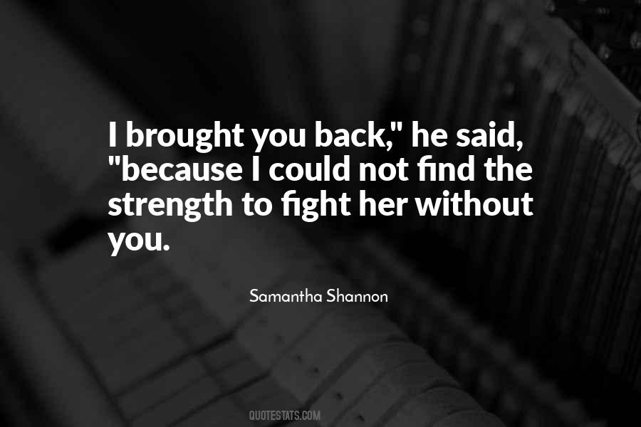 Fight Strength Quotes #962466