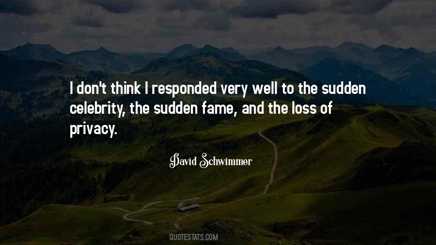 Quotes About A Sudden Loss #985102