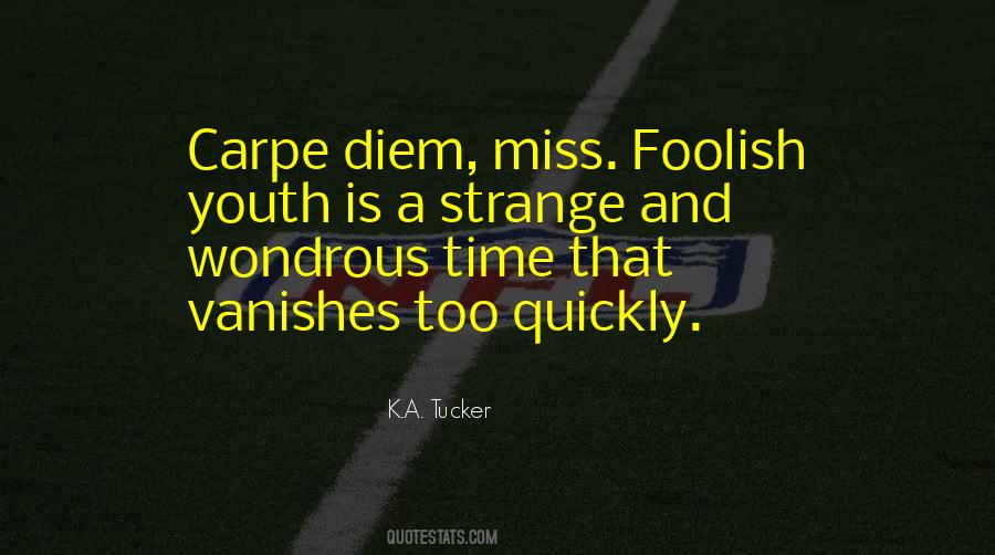 Foolish Youth Quotes #1043768