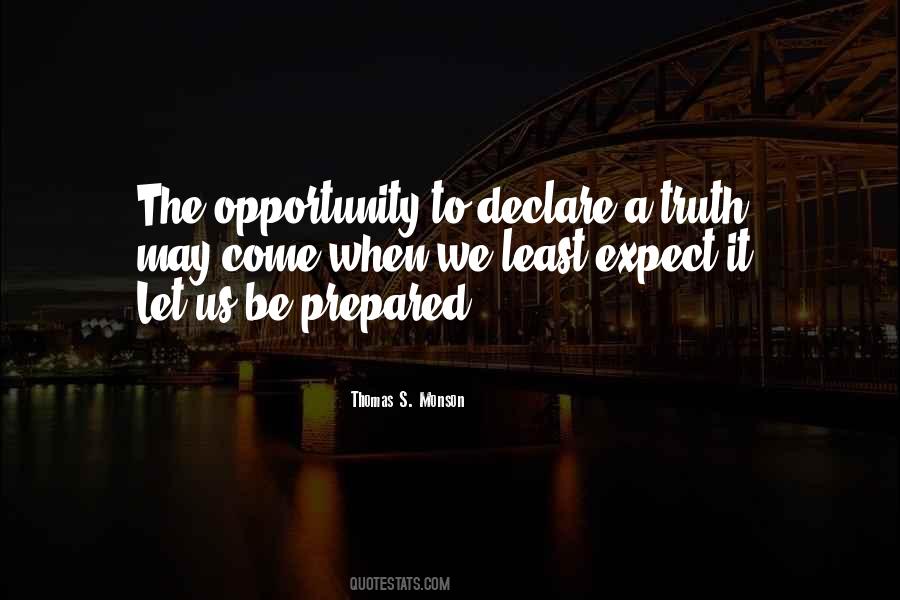 Expect The Least Quotes #628560