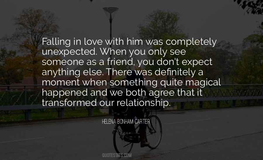 unexpected love quotes for him