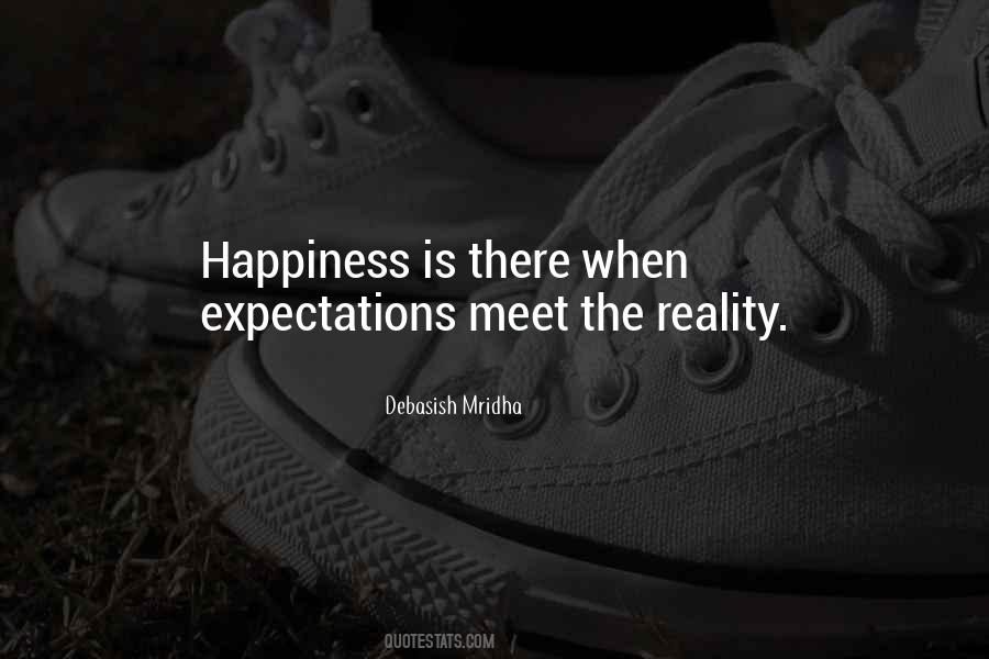 Expectation And Reality Quotes #1595330
