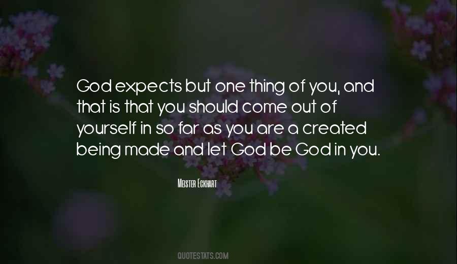 Be Yourself God Quotes #1577841