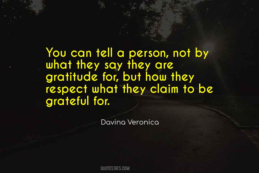 Respect For A Person Quotes #1007999