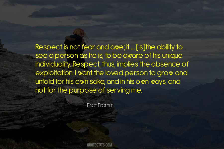 Respect For A Person Quotes #117373