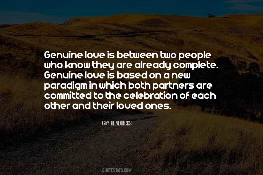 A Genuine Love Quotes #328811