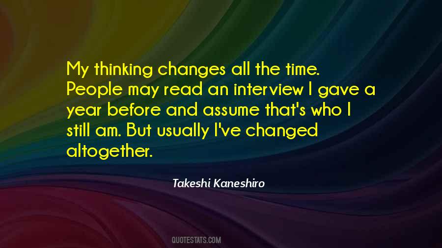 Time Changes People Quotes #1608712