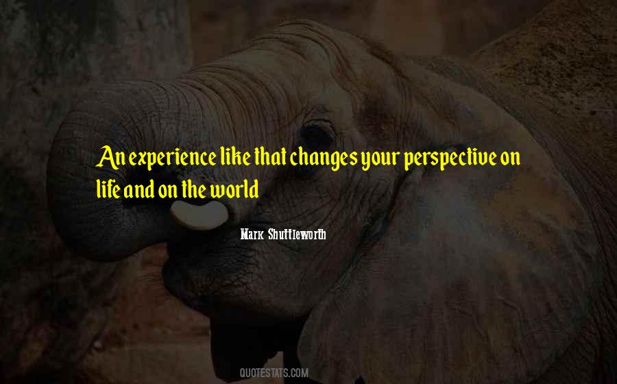 Experience Changes You Quotes #1677696