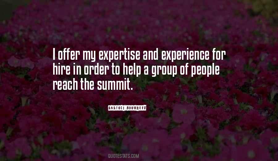 Experience Expertise Quotes #388349