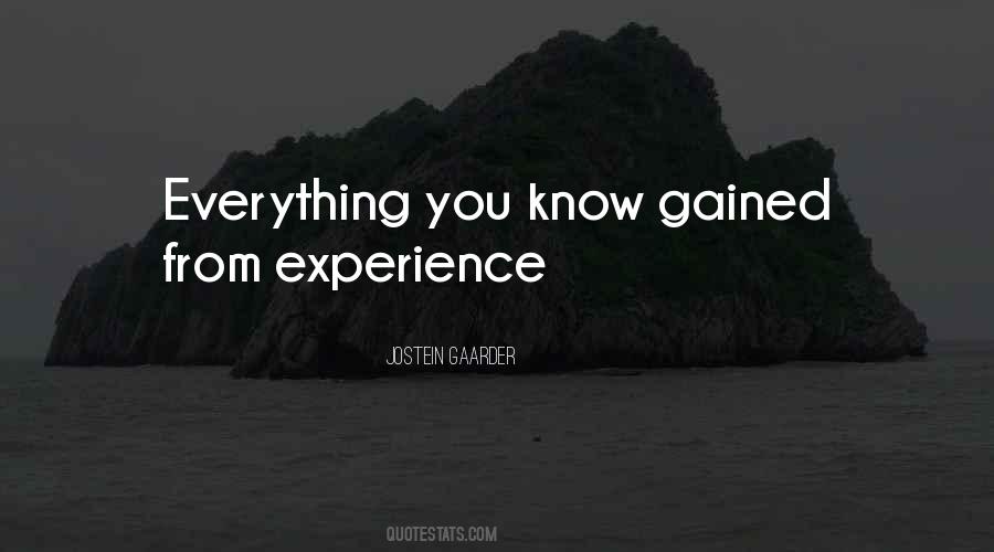 Experience Gained Quotes #1650581