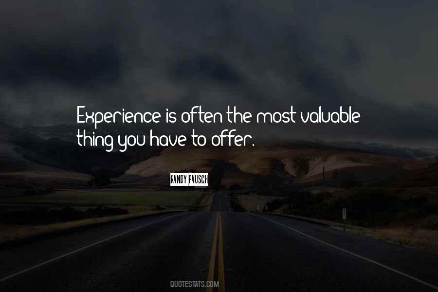 Experience Is Quotes #1409681