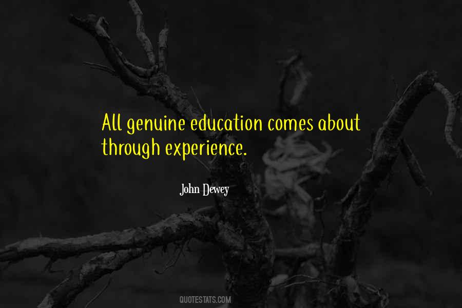 Experience Is The Best Education Quotes #165953