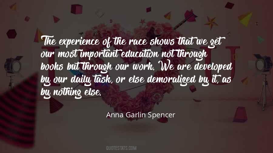 Experience Is The Best Education Quotes #34046