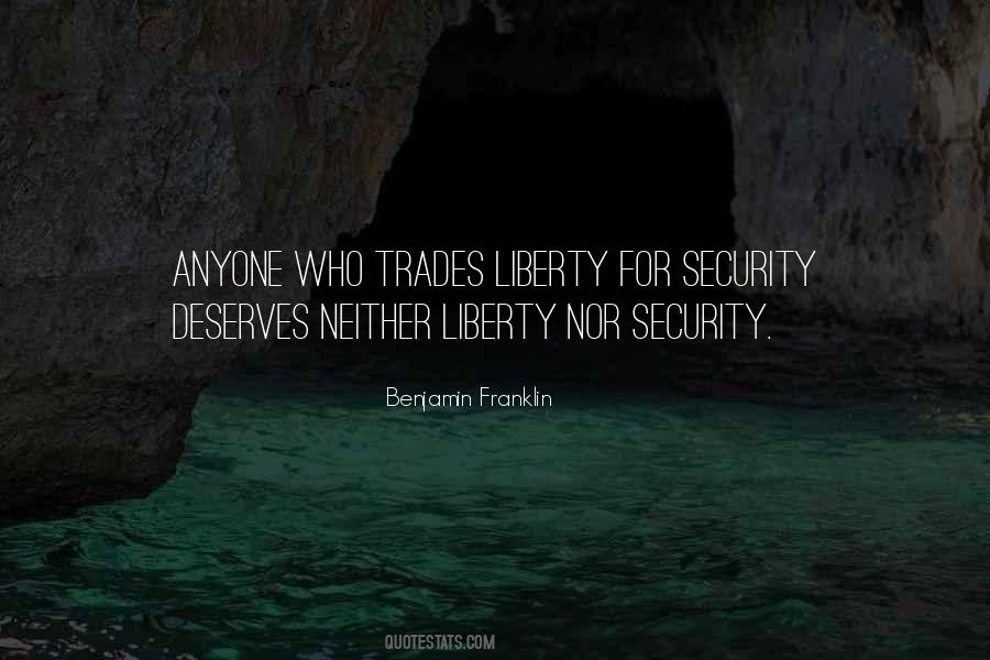 Liberty For Security Quotes #1074040