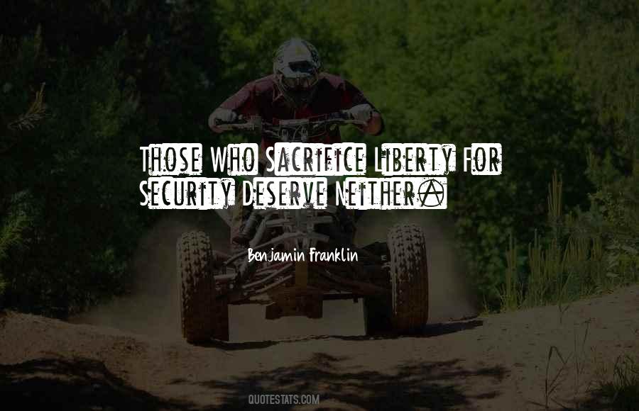 Liberty For Security Quotes #478278