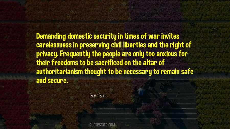 Liberty For Security Quotes #653051