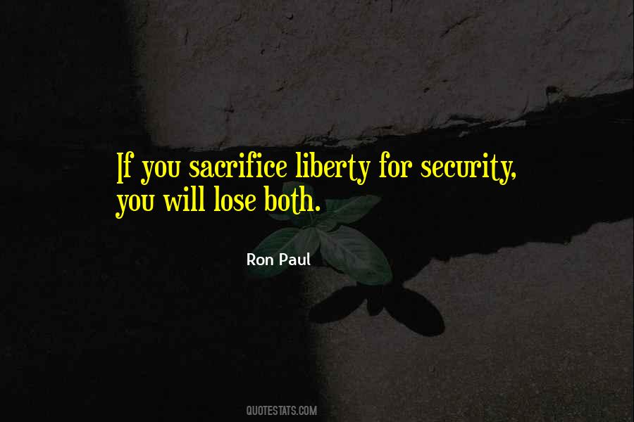 Liberty For Security Quotes #769691