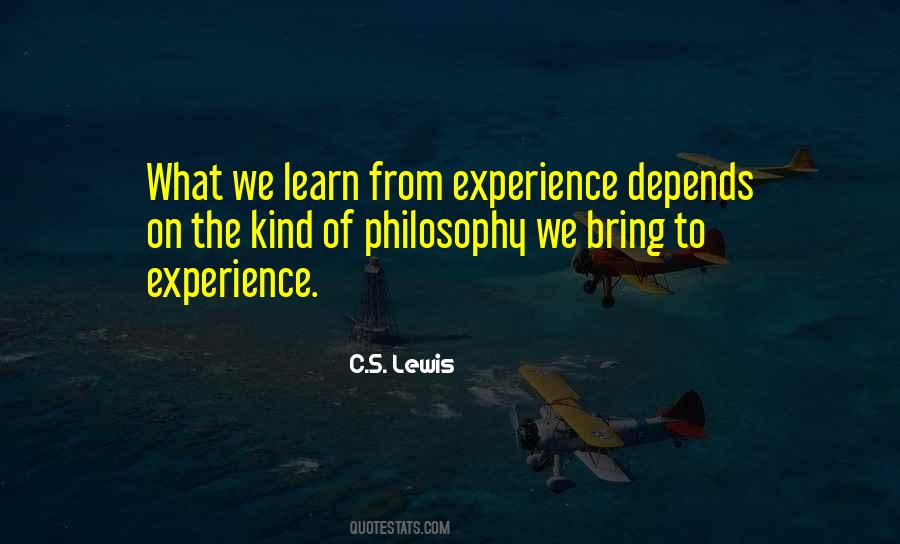 Experience Learn Quotes #23562