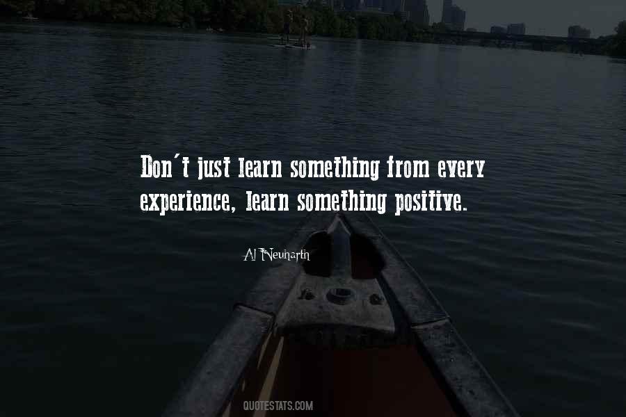 Experience Learn Quotes #268879