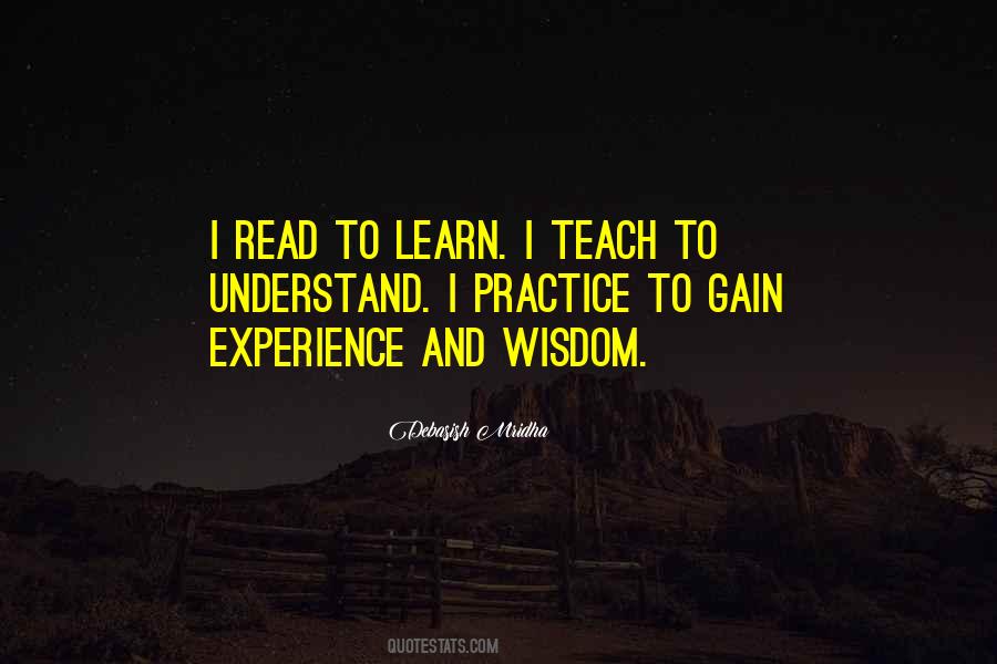 Experience Learn Quotes #321760