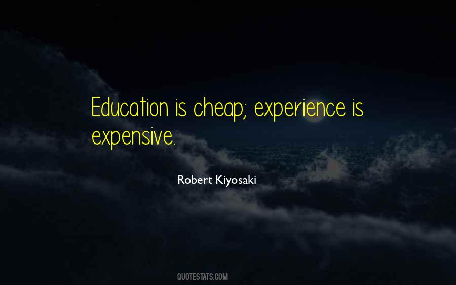 Experience Vs Education Quotes #82924