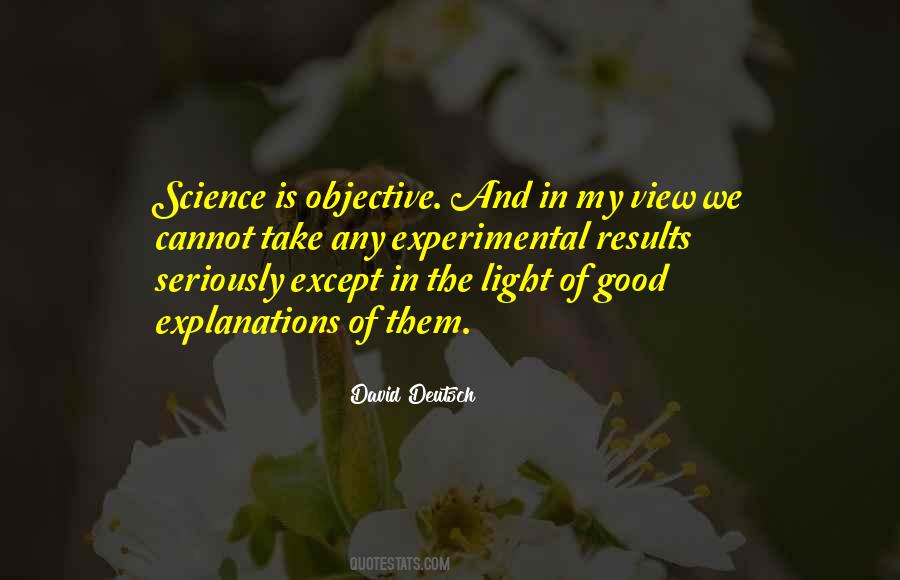 Experimental Science Quotes #1875005