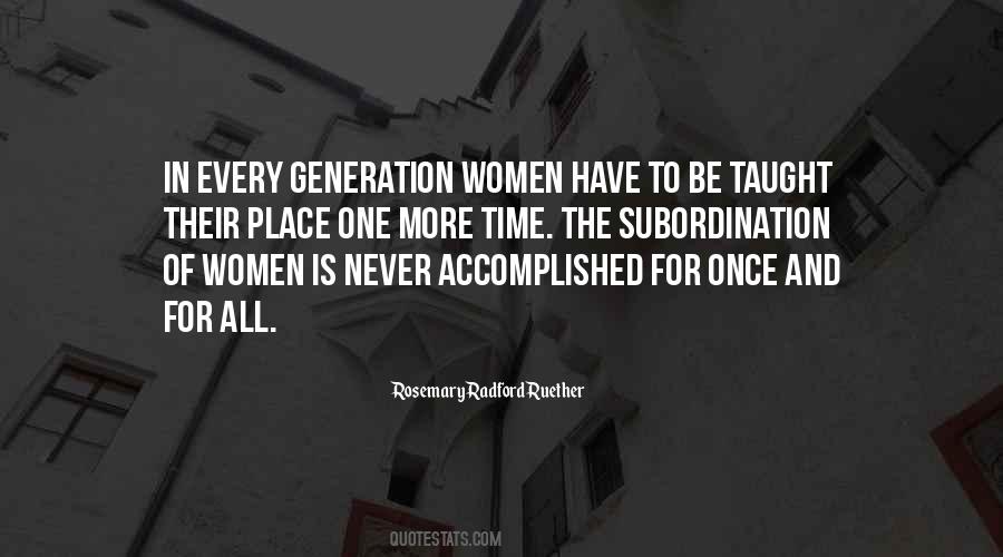 Once In A Generation Quotes #1629273