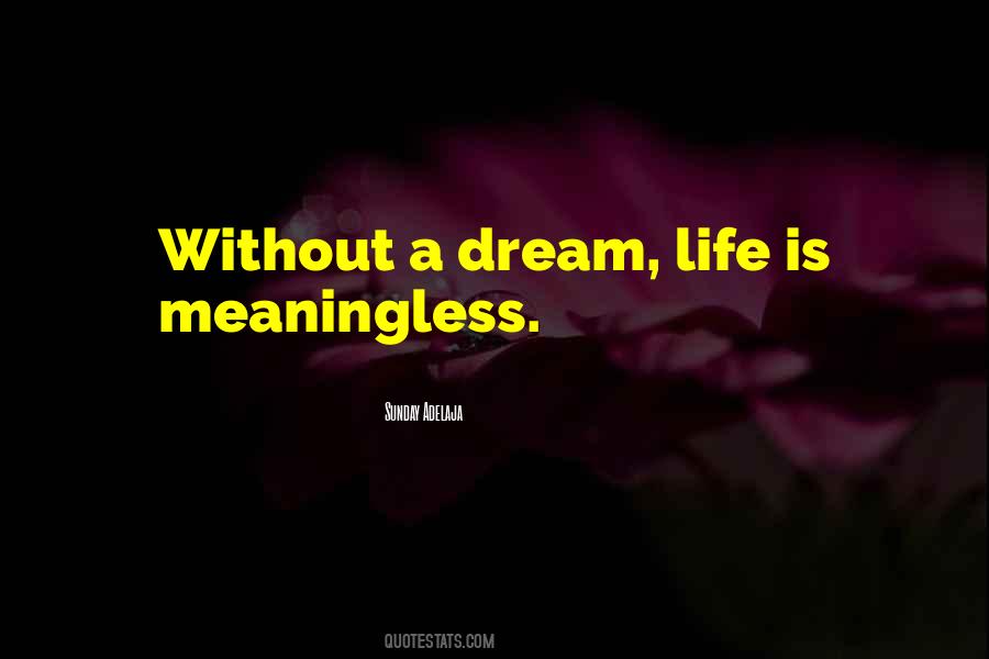 Without A Dream Quotes #616602