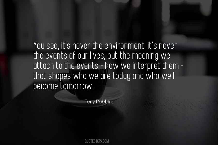 Meaning Of Tomorrow Quotes #1308199