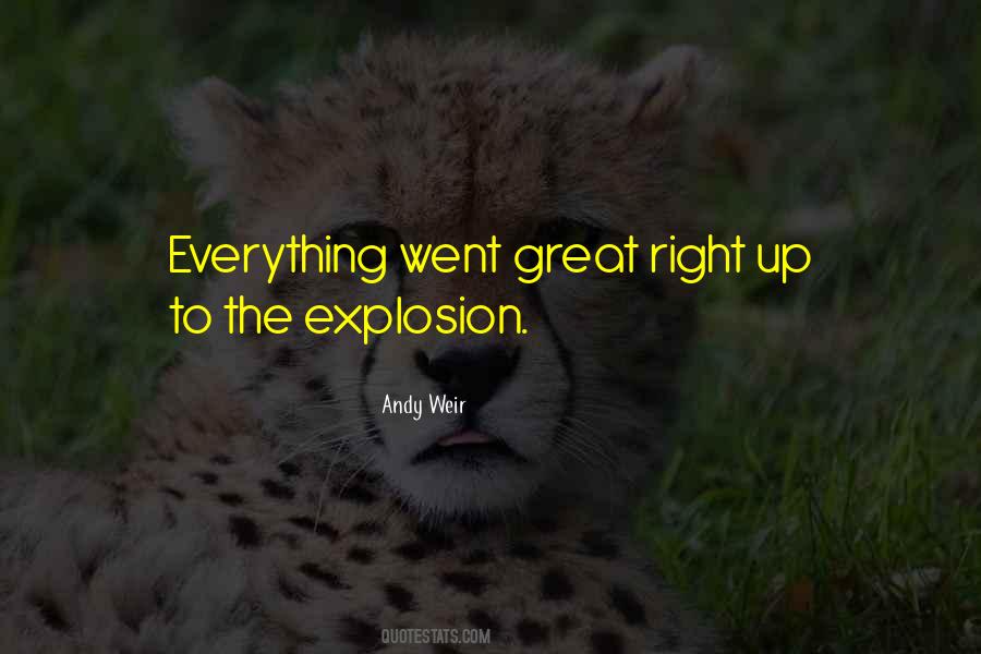Explosion Quotes #1012598