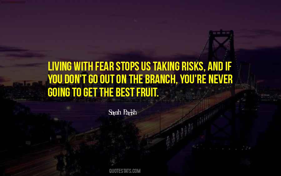 Fear Of Taking Risks Quotes #1810785