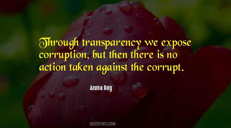 Expose Corruption Quotes #1743429