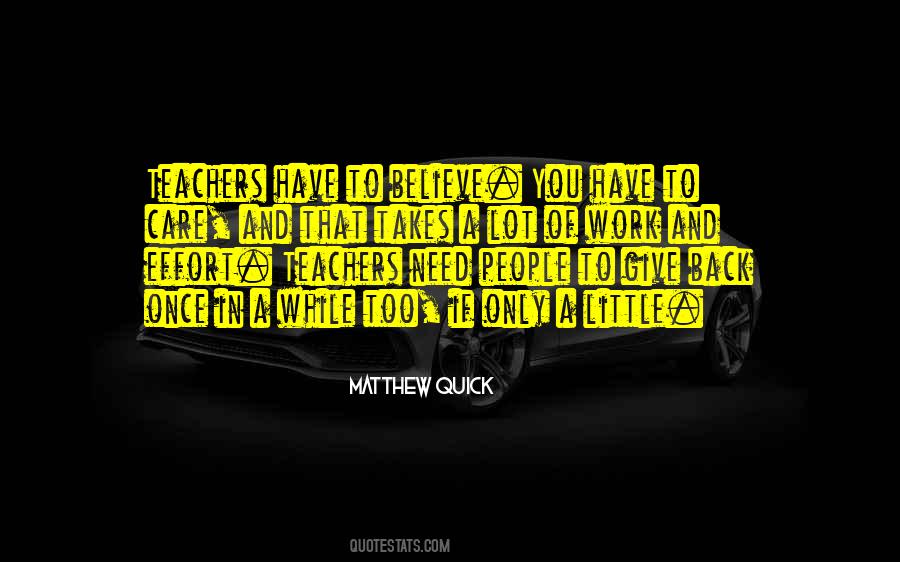 Teachers Care Quotes #200653